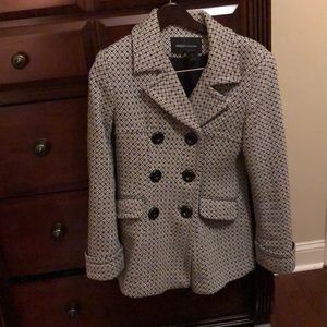 Black and white pea coat!